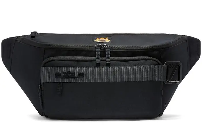Borsa a tracolla Nike LeBron James 10L Marsupio Nero ONESIZE