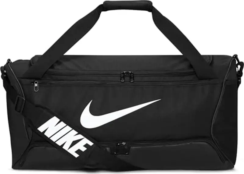 Nike Brasilia, Borse Sportive Unisex Adulto, Black/Black/White