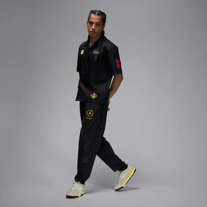Nike Camicia con bottoni Jordan Quai 54 Noir