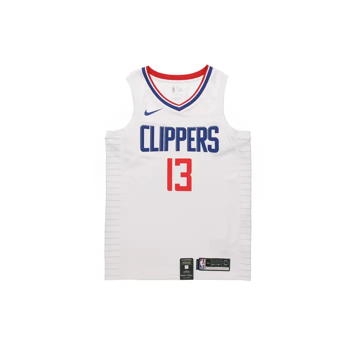 Canotta Gilet Senza Maniche Quick-Dry Nike NBA Edizione Limitata Paul George #13 Clippers Uomo Bianco 865185-108 S