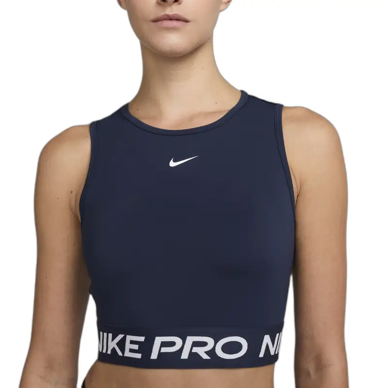Nike Canottiera corta da donna Pro Dri-FIT Bleu