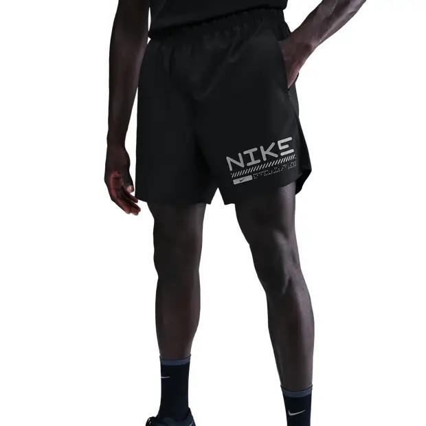 Nike Challenger Uomo - Pantaloncini Nero - Jersey Black
