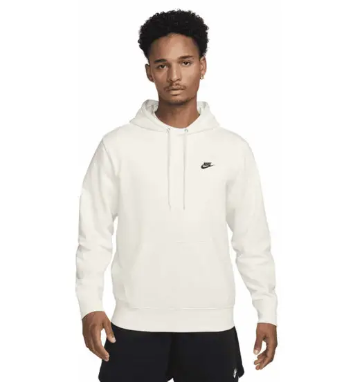 Club Fleece M - felpa con cappuccio - uomo White