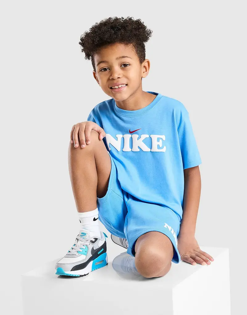 Nike Completo Graphic Maglia/Pantaloncino Bambino, blu