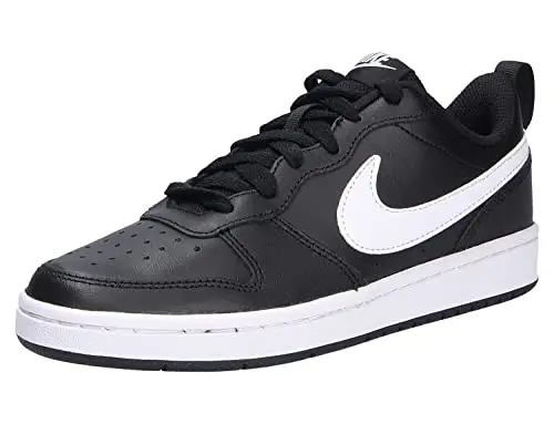 NIKE Court Borough Low 2 (GS), Scarpe da Basket, Black/White, 38 EU