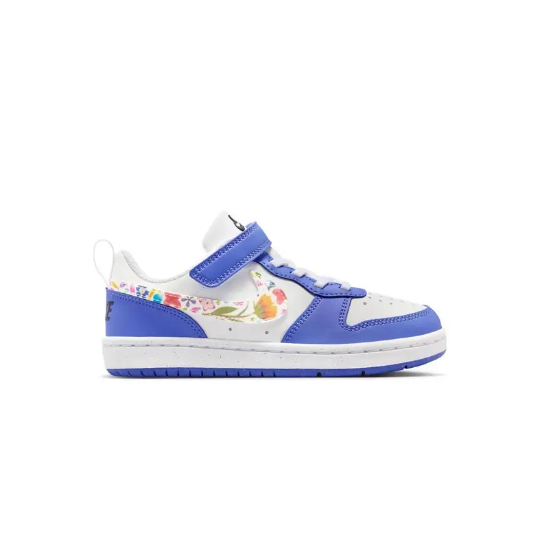 Nike Court Borough Low Fl Ps Bianco Sapp - Sneakers Bambino EUR 35 / US 3Y
