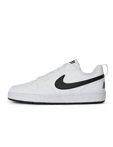NIKE Court Borough Low RECRAFT (GS), Sneaker, White Black, 36.5 EU
