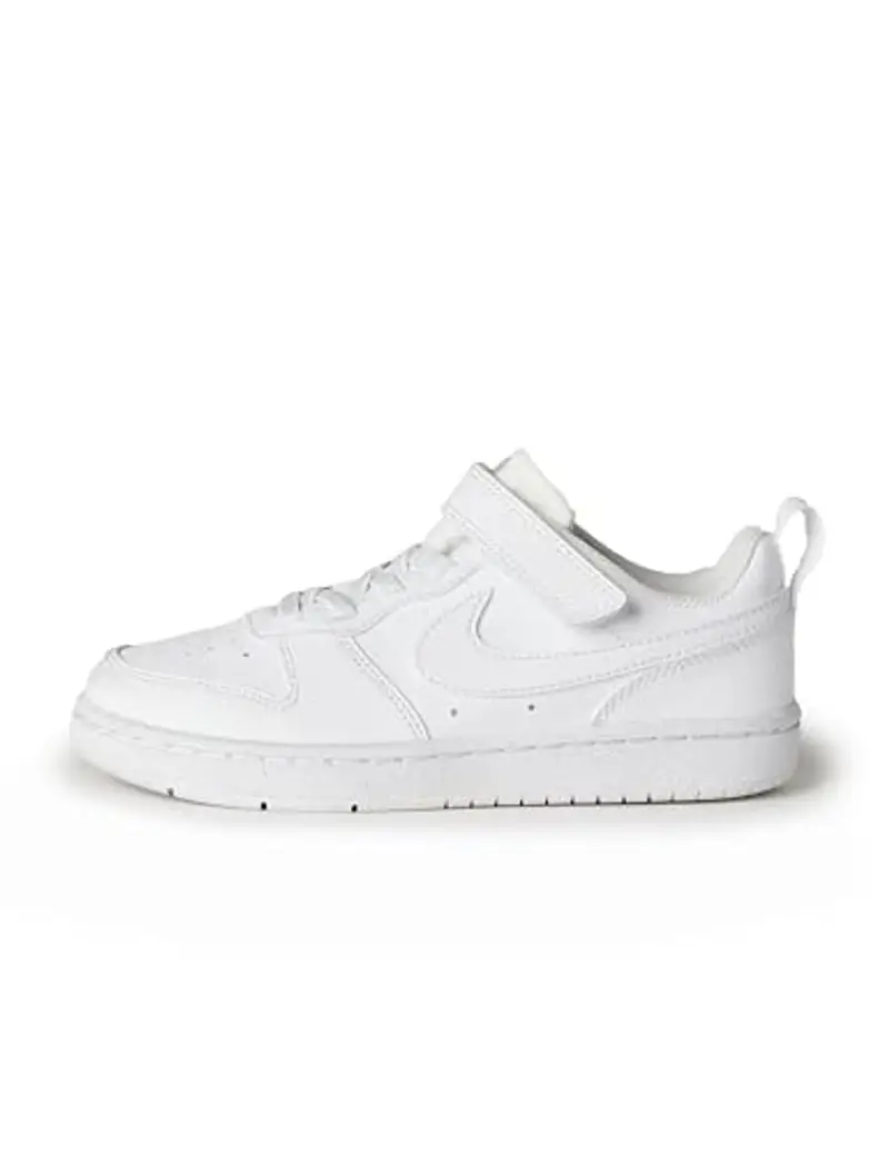 Nike Court Borough Low Recraft PS, Scarpe con Lacci Unisex-Bambini, White/White/White, 32 EU