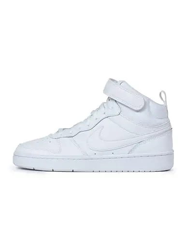 NIKE Court Borough Mid 2 (GS), Scarpe da Basket, Bianco, 38 EU