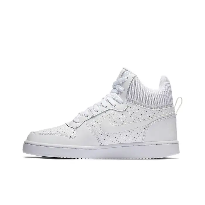 Nike Court Borough Mid Pelle Sintetica Comode Sportive Antiscivolo Durevoli Sneakers Mid Top Sneakers Donna Bianco 844906-110