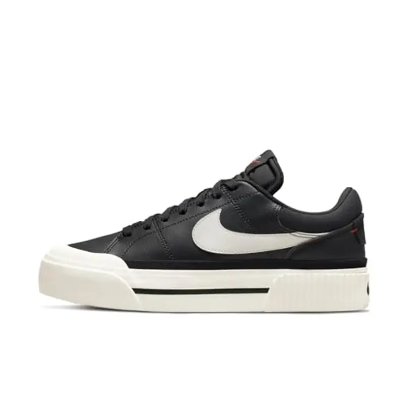 Nike Court Legacy Lift, Scarpe Donna, Nero (Black Sail White Team Orange), 40 EU