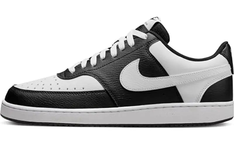 Nike Court Vision Lo, Sneaker Uomo, Black/White, 44 EU