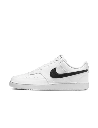 Nike Court Vision Low Next Nature, Sneaker Uomo, White Black White, 41 EU