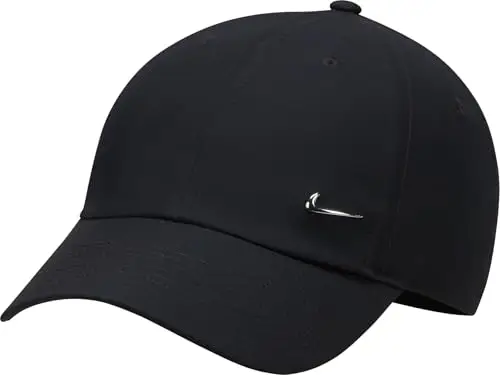 NIKE DF Club Berretto da Baseball, Nero/Argento Metallizzato, S/M Uomo