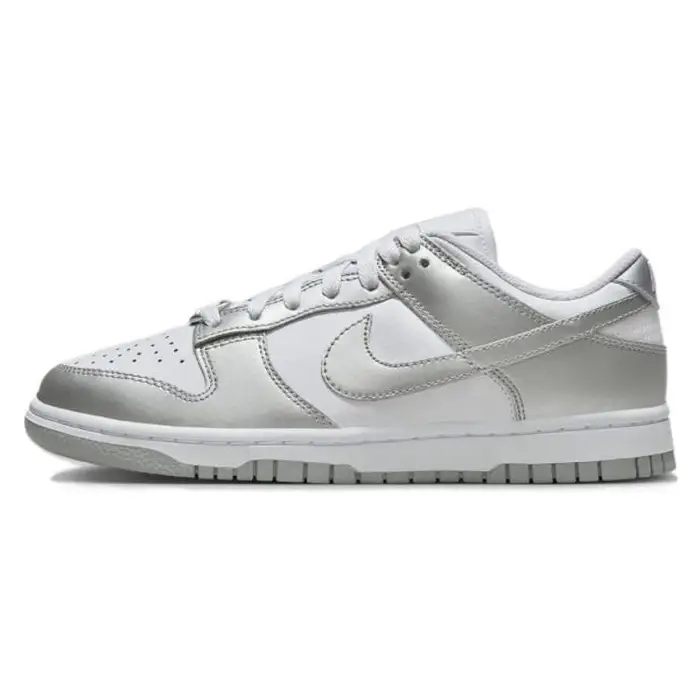 Dunk Low Argento Metallico Sneakers Donna Bianco Blu-Joy FV1311-100 41