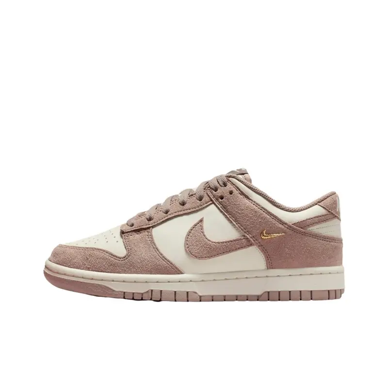 Nike Dunk Low Malt Mini Swoosh Sneakers da Donna Marrone Vela Oro Metallizzato IB4417-105 35 5