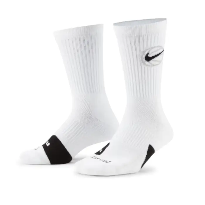 Nike EVERYDAY CREW Calzini morbidi da basket unisex, eleganti, comodi, antiscivolo e resistenti (confezione da 3) DA2123-100 FN3148