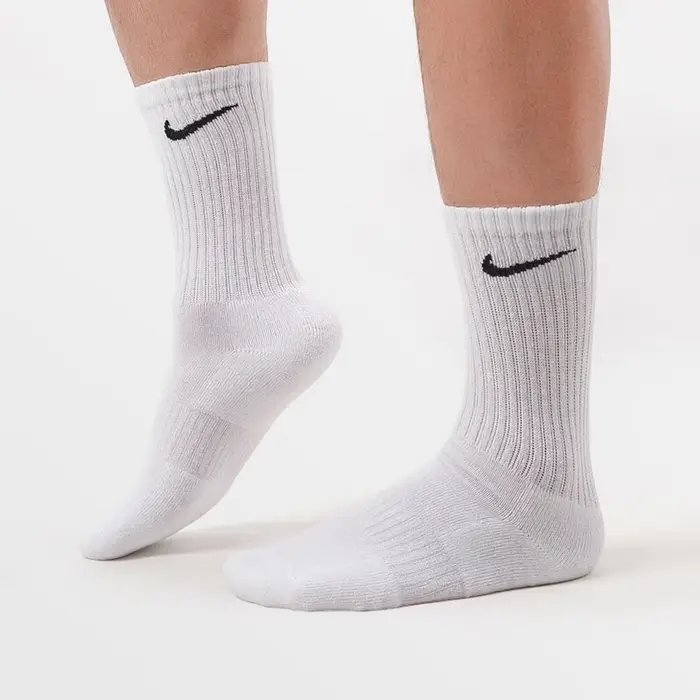 Nike Everyday Cushion Crew Logo Calzini da corsa unisex Combo Pack Bianco SX7664-100 SX7678