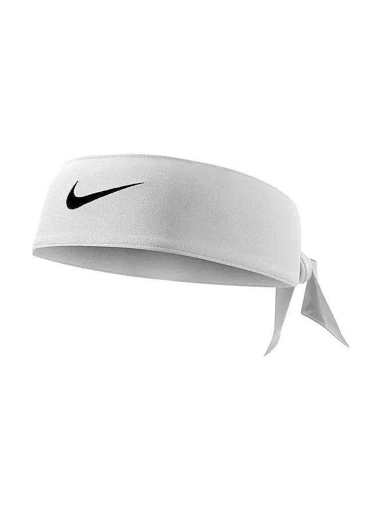 Nike Fascia per capelli da annodare Dri-FIT bianco