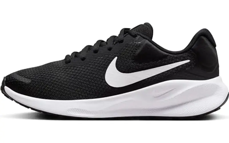 Nike FB2208 Revolution 7 Donna, Black/White