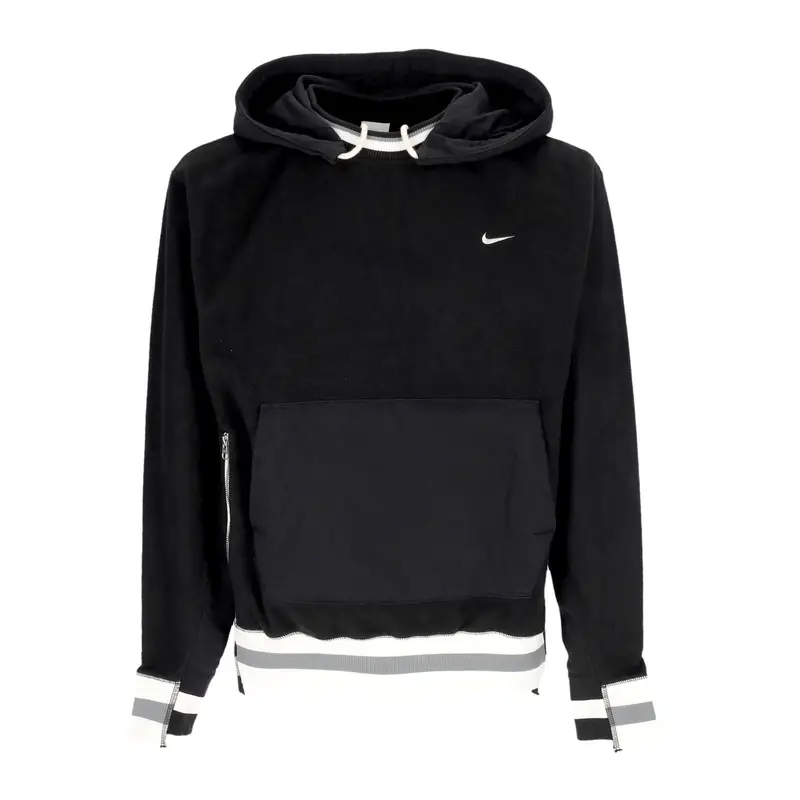 Nike Felpa Cappuccio Uomo Dri-fit Standard Issue Naos Hoodie Black/white