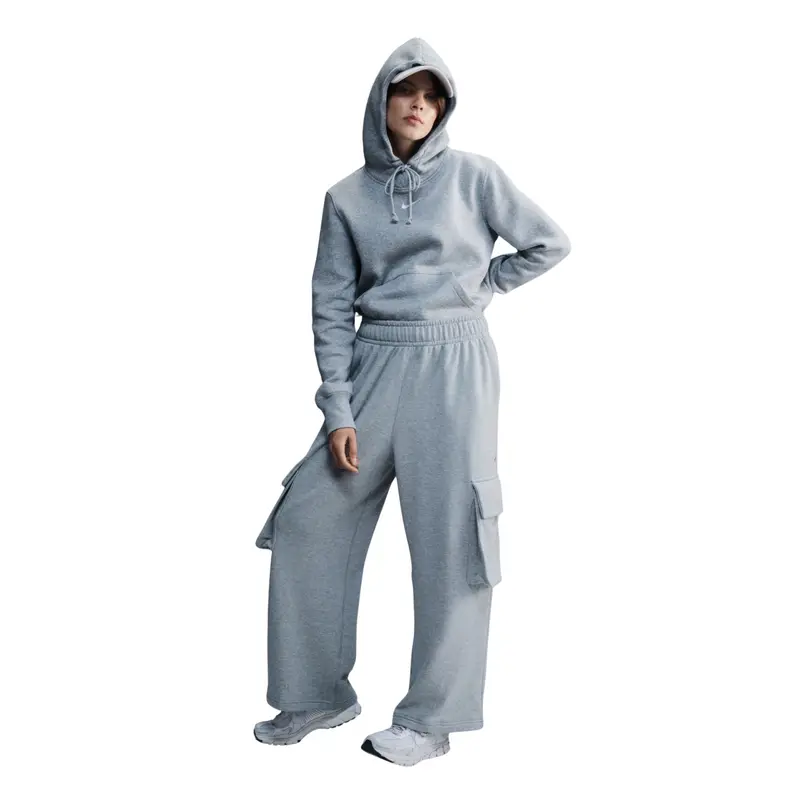 Nike Felpa con cappuccio da donna Phoenix Gris