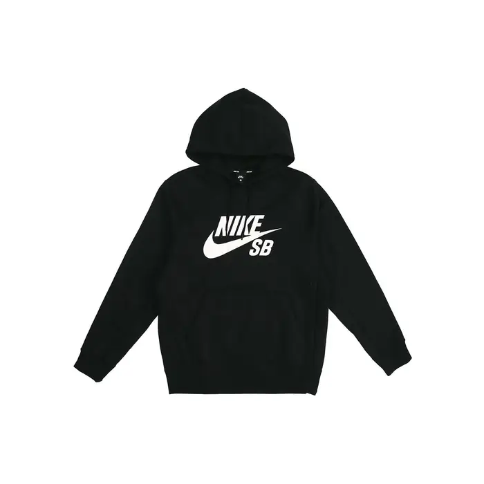 Felpa con cappuccio in pile pullover Nike SB Icon Uomo Felpa Nera AJ9734-010 XXL