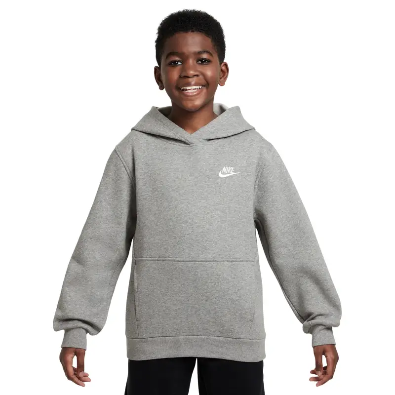 Nike Felpa con cappuccio per bambini Club Fleece LBR Gris