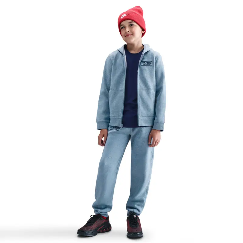 Nike Felpa con cappuccio zip PSG NSW Club 2025/26 Gris