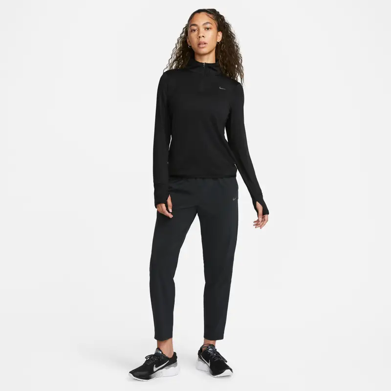 Felpa da donna con 1/2 zip Nike Swift Element Dri-FIT UV Noir