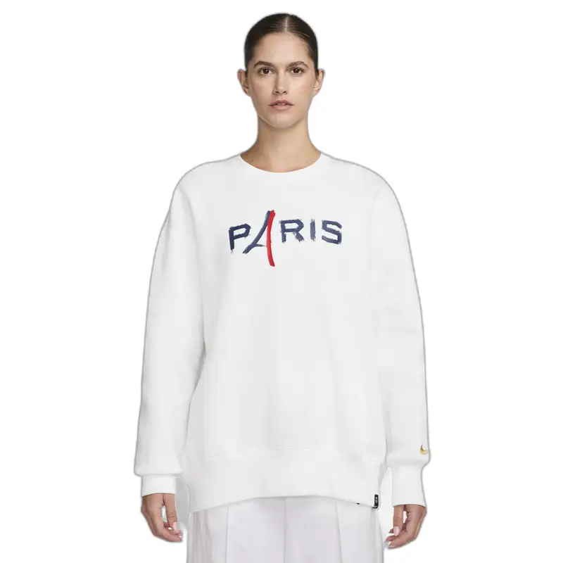 Nike Felpa da donna Paris Saint-Germain Phoenix Fleece Blanc