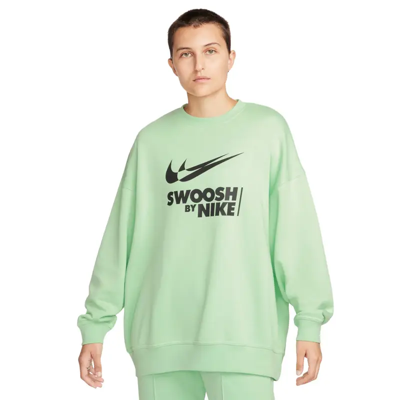 Nike Felpa donna girocollo Fleece Oversize Vert
