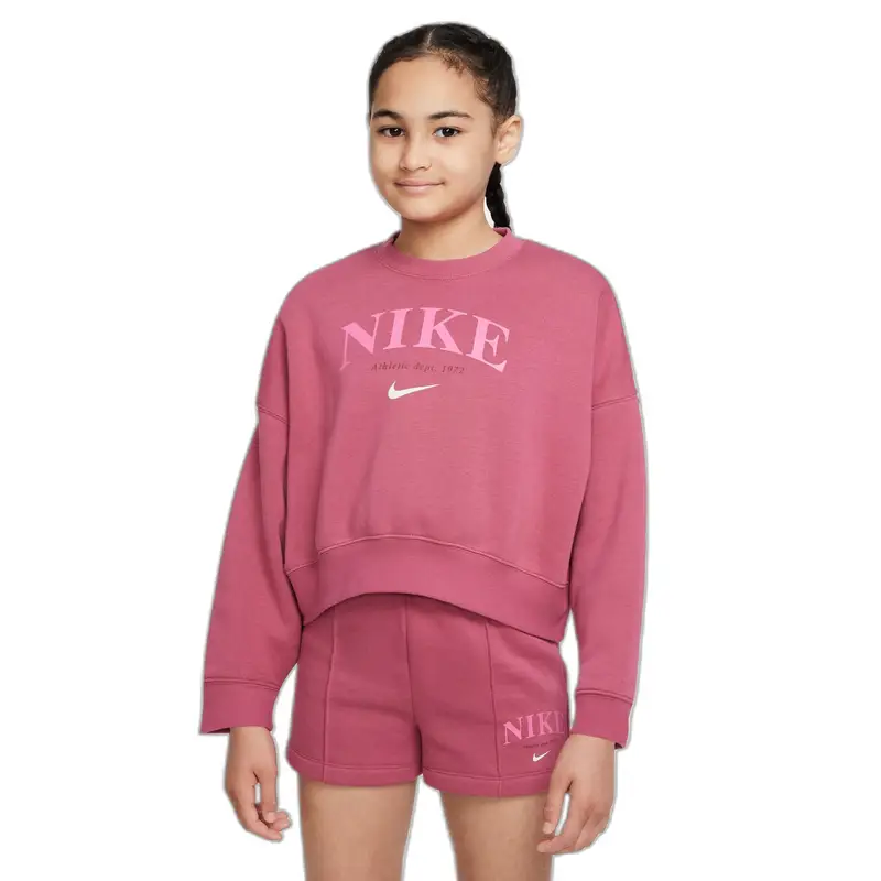 Nike Felpa girocollo bambina Sportswear Trend Rouge