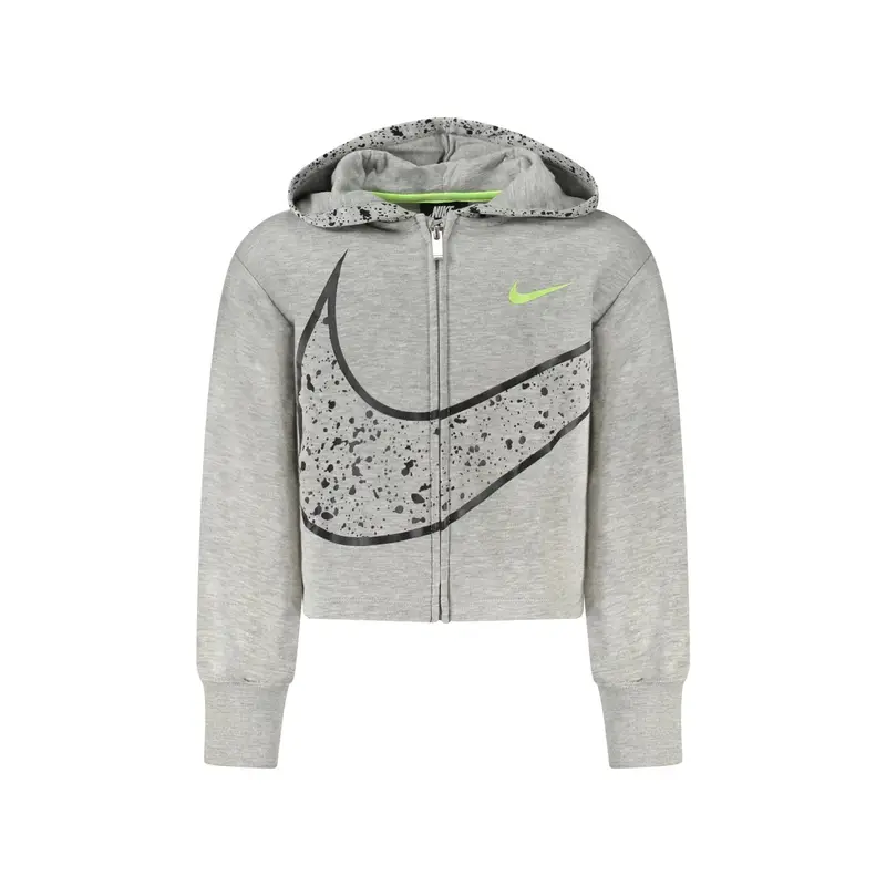 Nike Maglia Unisex Grigia con Zip e Cappuccio