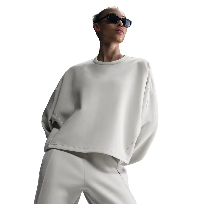 Nike Felpa oversize da donna Dri-FIT Blanc