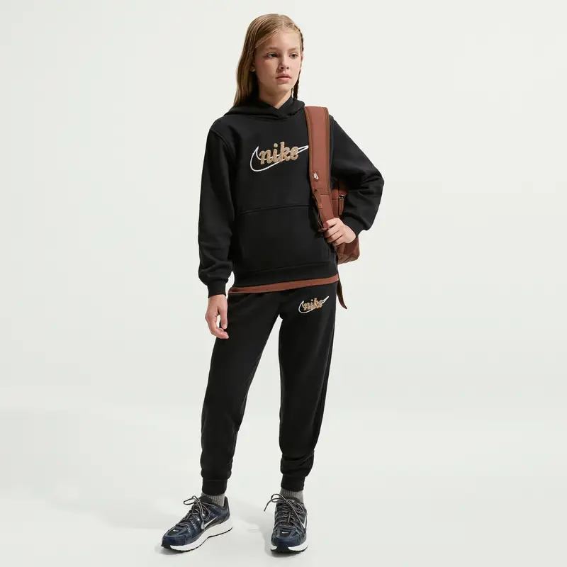 Nike Felpa per bambini Sportswear Club Fleece Noir