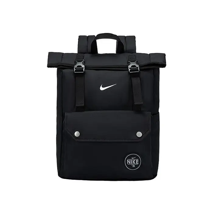 Nike Fibbia di Espansione Zaino Sportivo Casual in Poliestere Zaino Unisex Nero N32623029GS-001 Jet Black