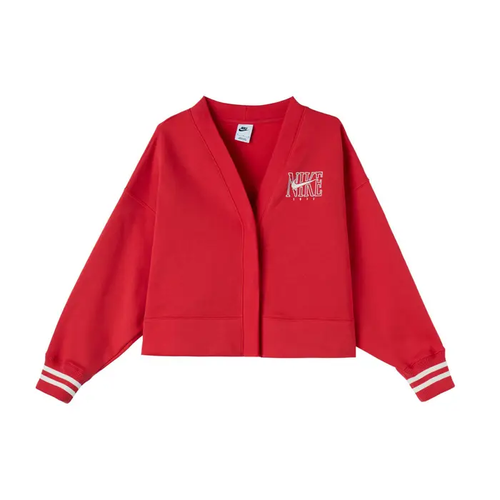 Giacca a maniche lunghe Nike Sportswear Comoda Moda Versatile Giacca Donna Rosso HJ0947657 M