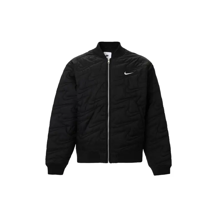 Giacca Casual con Zip Monocolore Nike Sportswear Swoosh Uomo Giacche Nero FV6152-010 M