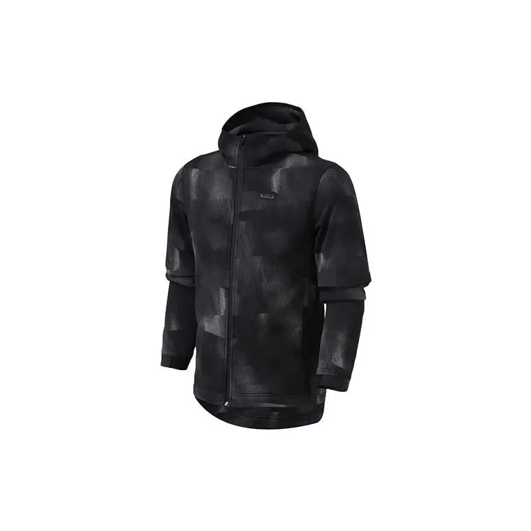 Nike Giacca con cappuccio da basket mimetica LeBron James da uomo Giacche Nere AV5897-010