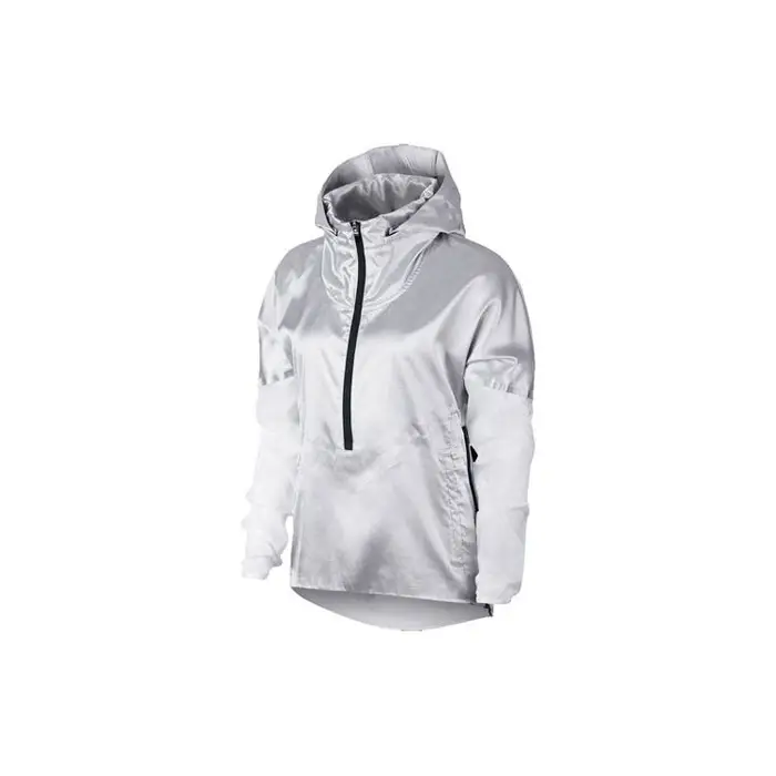 Giacca con Cappuccio e Pannelli Riflettenti Nike Donna Giacche Bianco AT1129-095 XL
