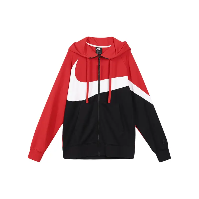 Nike Giacca con Cappuccio Zip-Up Big Swoosh Uomo Capispalla Rosso AR3085-657