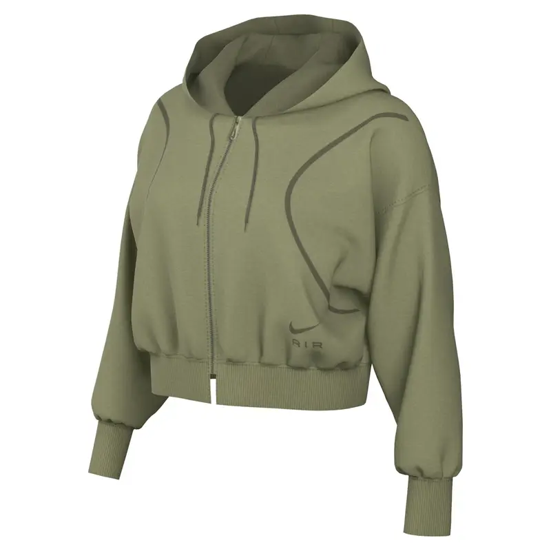 Nike Giacca da tuta in pile con cappuccio da donna Air Marron