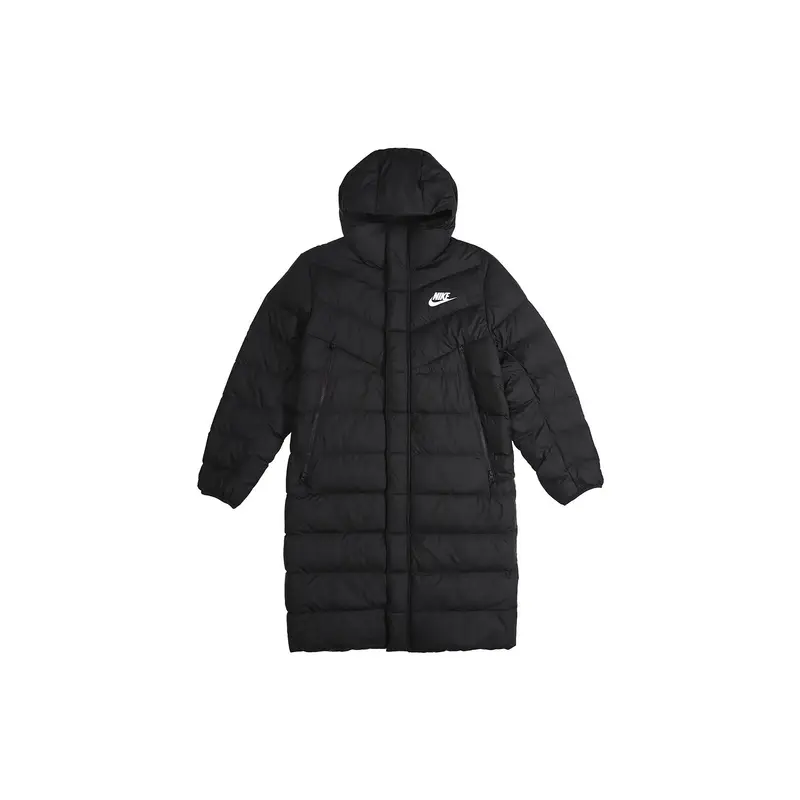 Nike Giacca Lunga Imbottita con Cappuccio Uomo Capispalla Nero AA8854-010