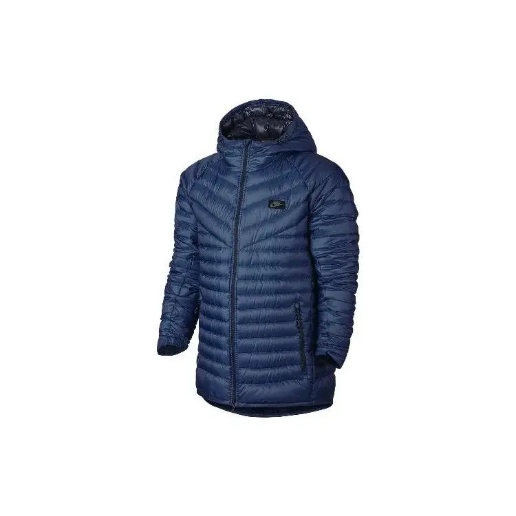 Nike Giacca Piumino Calda con Cappuccio e Zip Serie Sport Lifestyle Uomo Giacche Blu Scuro 943373-423