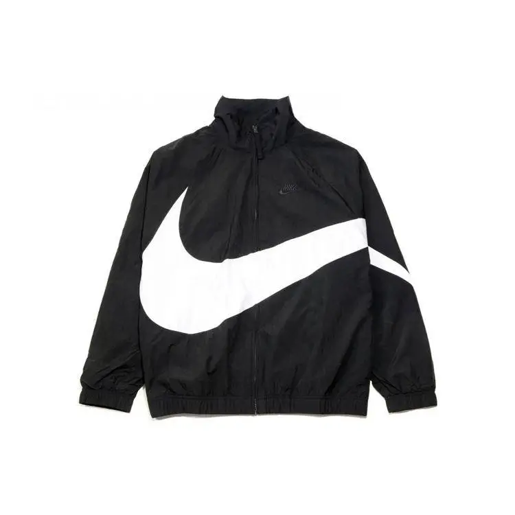 Nike Giacca Statement Tessuta Big Swoosh Nera Uomo Streetwear AR3132-010