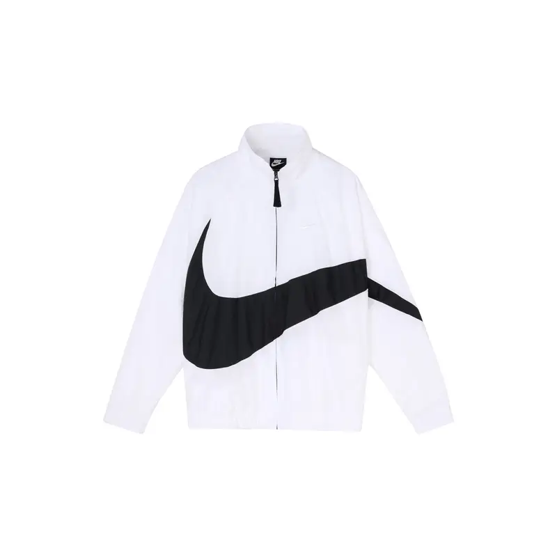 Nike Giacca Statement Tessuta Big Swoosh (Dimensionamento dell Asia) Uomo Bianco Streetwear AR3133-100