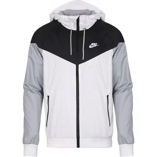 Nike Giacca Uomo Windrunner Allenamento Sportivo Logo del Marchio con Cappuccio Manica Lunga Raglan 727325-101