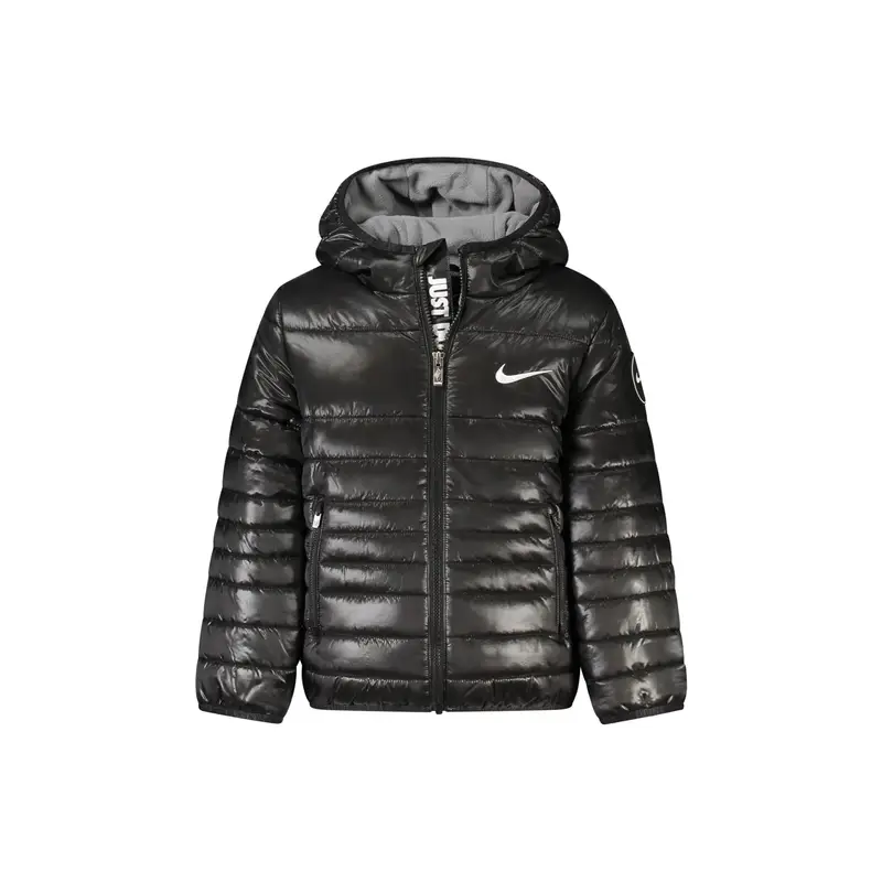 Nike Giubbotto Unisex Nero con Maniche Lunghe e Cappuccio