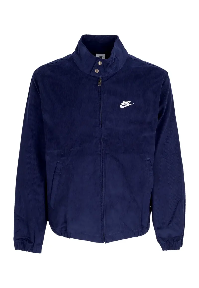 Nike Giubbotto Uomo Club Harrington Corduroy Jacket Midnight Navy/white
